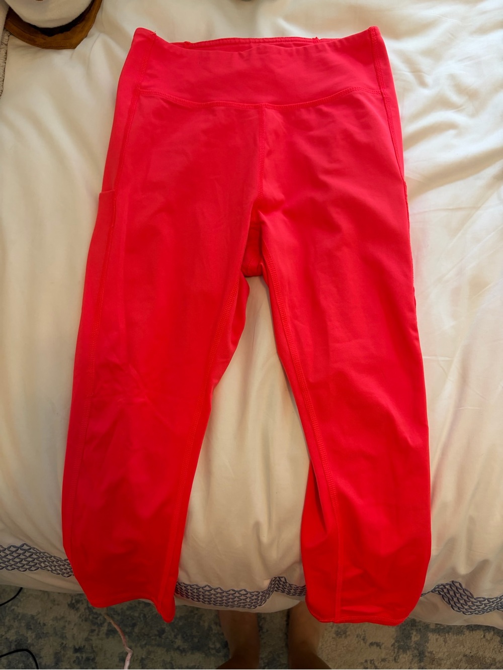 Bright Pink/Red Active Capri Leggings